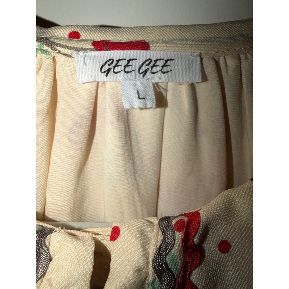 Cherry Cherries dress NWOT GEEGEE - Picture 5 of 7